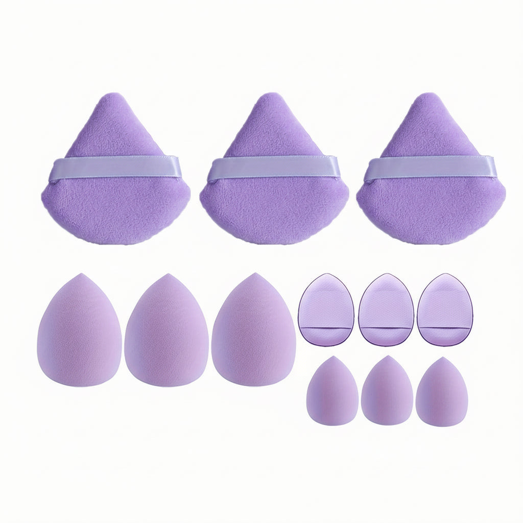 Set de 12 Éponges Maquillage Professionnelles