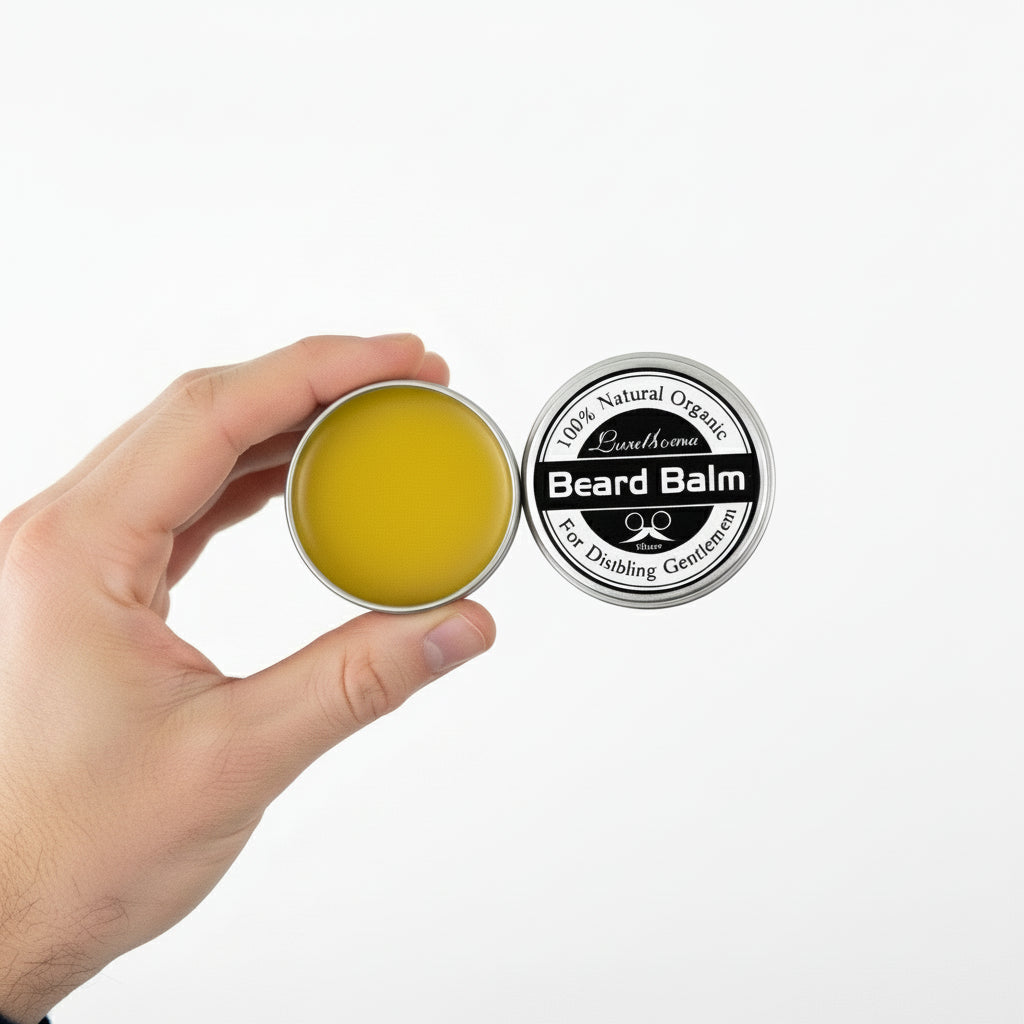 Baume à Barbe Naturel & Huile de Croissance – Hydratant, Nourrissant, Soin Coiffant Homme