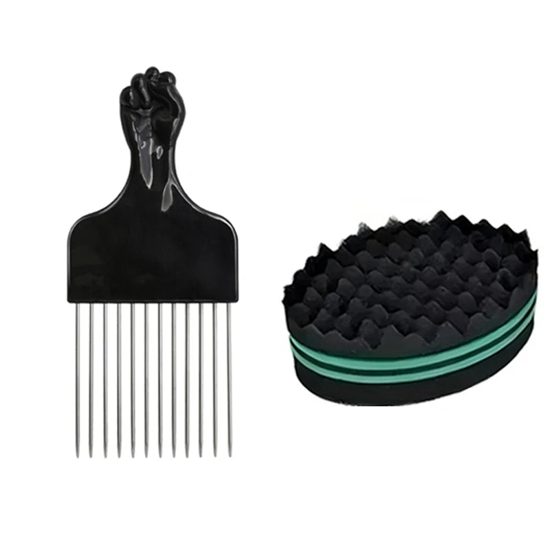 Peigne Afro et Brosse à Cheveux Bouclés